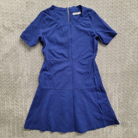 Athleta Blue En‎ Route Dress Fit And Flare Womens Size Small - Picture 1 of 10